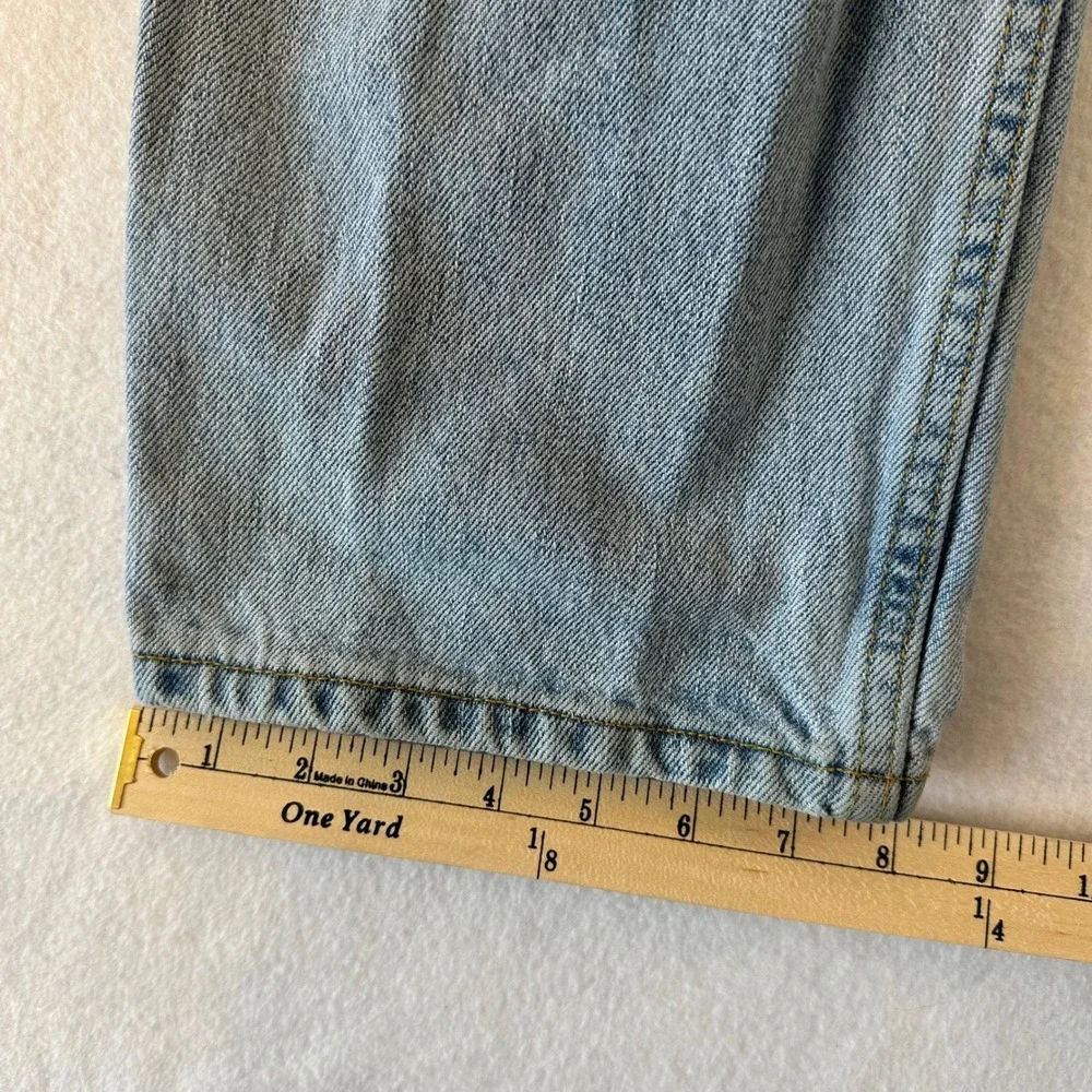 Levis 550 Relaxed Fit Jeans Mens W32 L30 Light Wash Blue Denim 100% Cotton